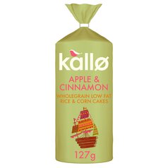 Kallo Apple & Cinnamon Rice Cake Thins 127g