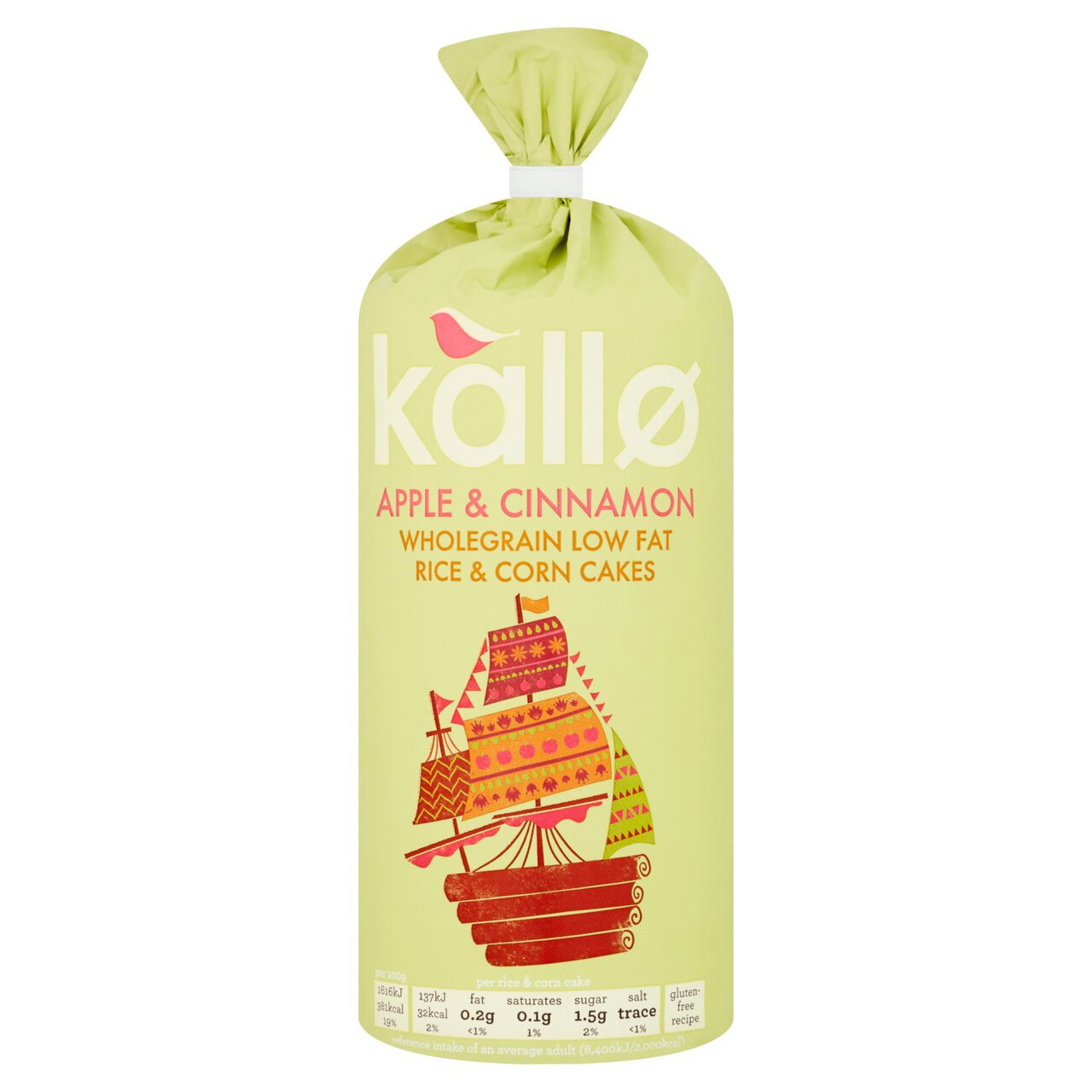 Kallo Apple & Cinnamon Rice Cake 127g