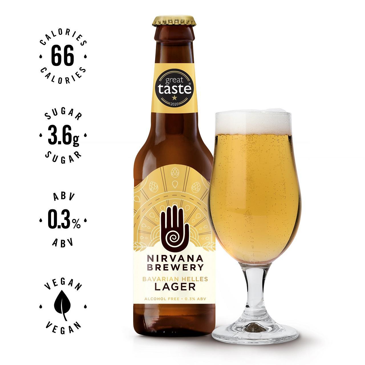 Nirvana Brewery Alcohol Free Helles Lager 330ml