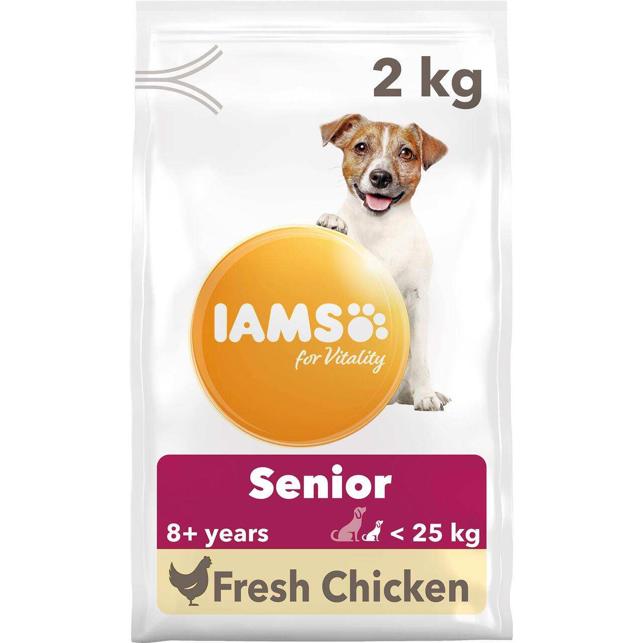 IAMS for Vitality Senior Dog Food Small/Medium Breed With Fresh Chicken 2kg