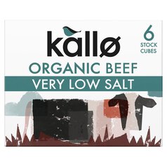 Kallo Organic Very Low Salt Beef Stock Cubes 6 x 8g