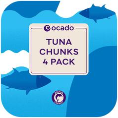 Ocado Tuna Chunks in Spring Water 4 x 160g