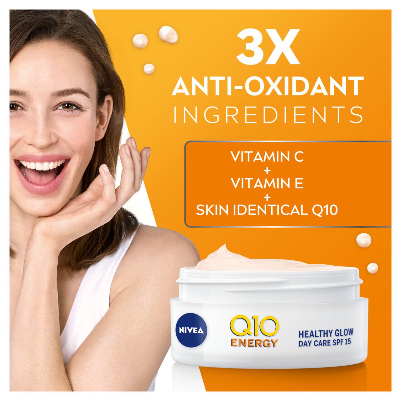 NIVEA Q10 Energy Anti-Wrinkle Day Face Cream SPF 15 50ml