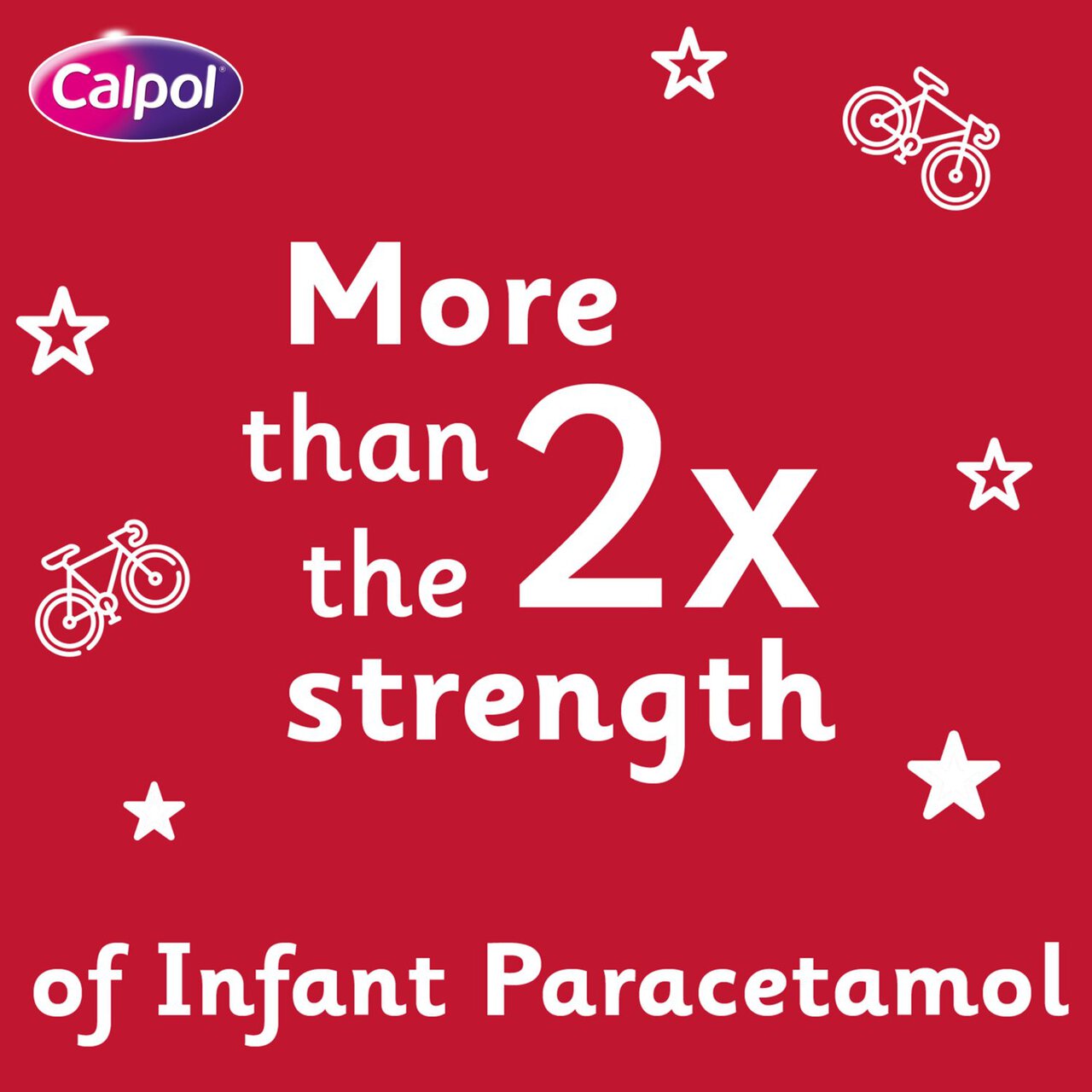 Calpol Sugar Free and Colour Free Paracetamol Strawberry Sachets, 6+yrs 12 x 5ml