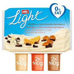 Muller Light Yoghurts with Chocolate 6 x 140g
