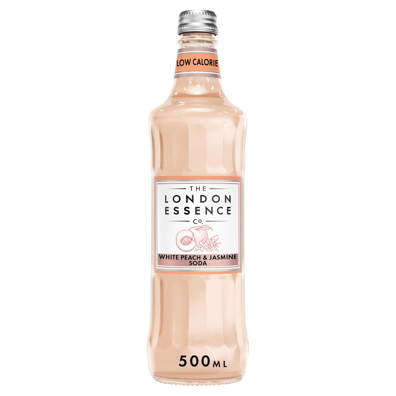 London Essence Co. White Peach & Jasmine Soda 500ml