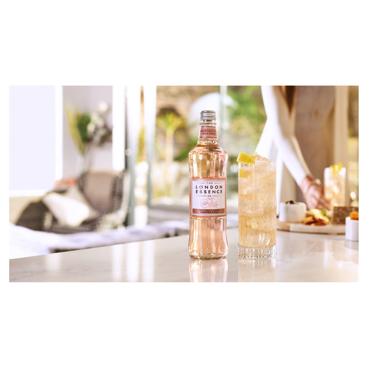 London Essence Co. White Peach & Jasmine Soda 500ml