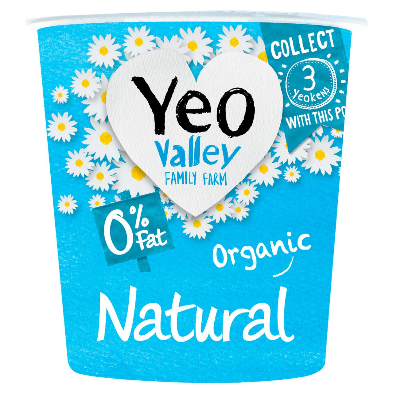 Yeo Valley Organic 0% Fat Natural Yoghurt 150g