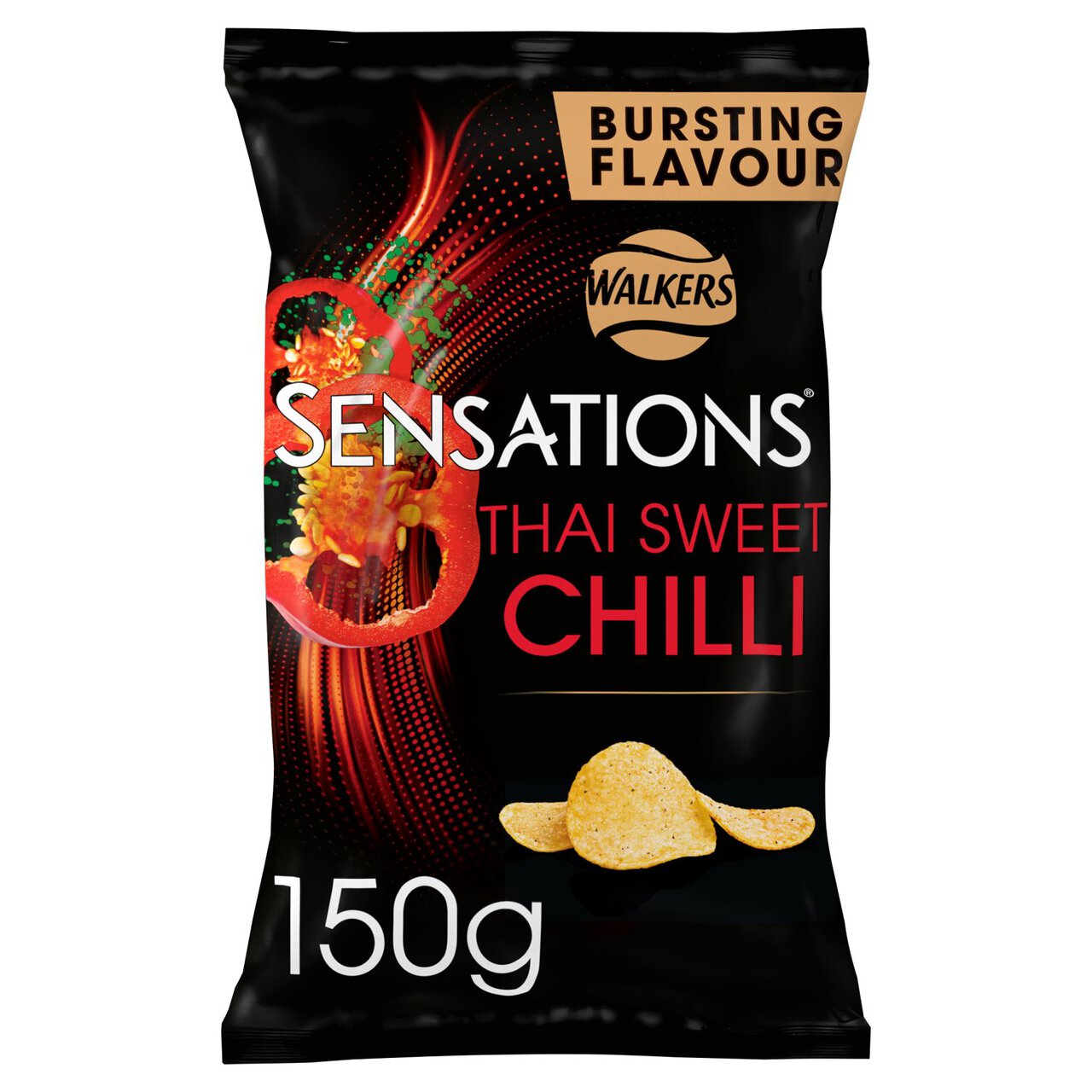 Sensations Thai Sweet Chilli Sharing Bag Crisps 150g
