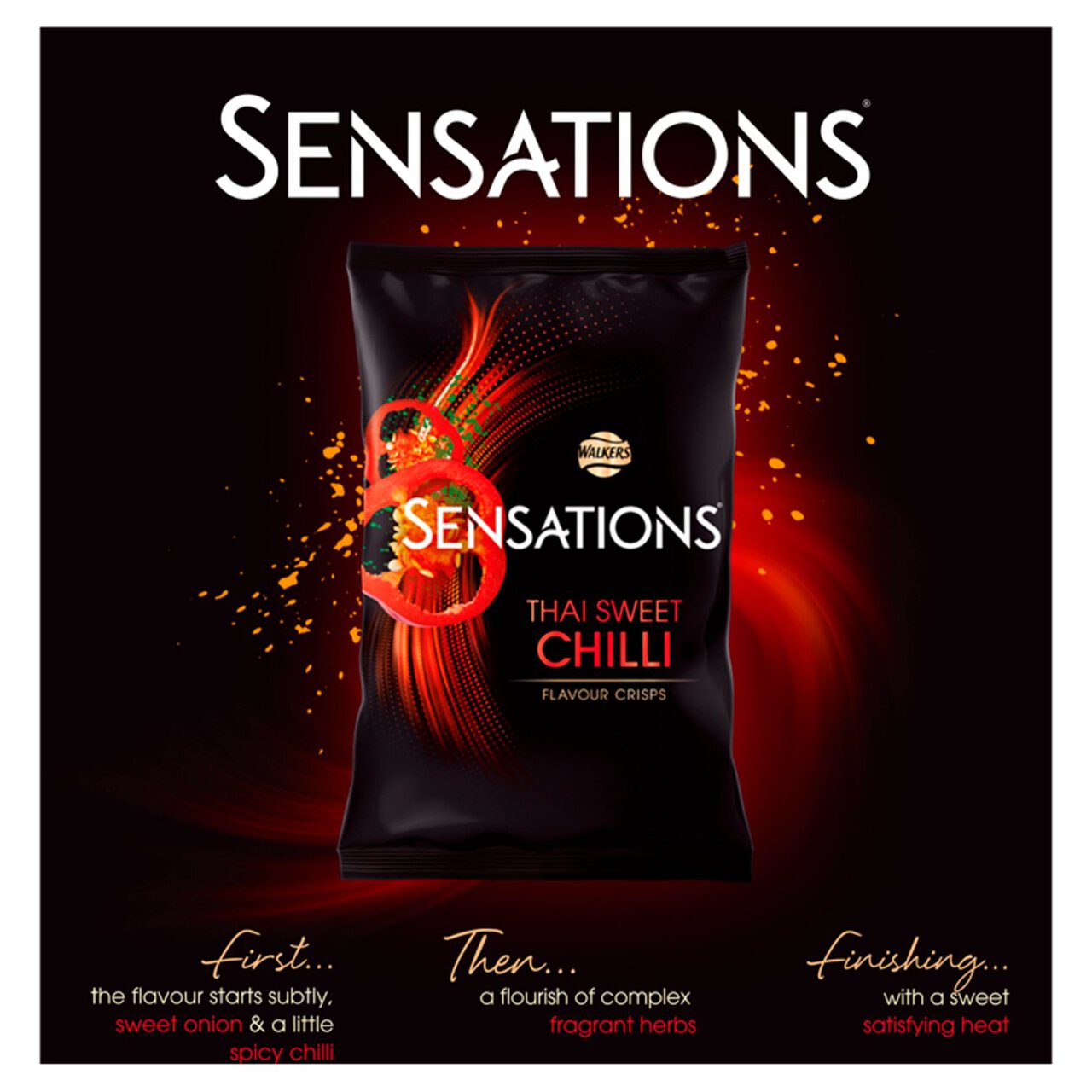 Sensations Thai Sweet Chilli Sharing Crisps 150g | Zoom