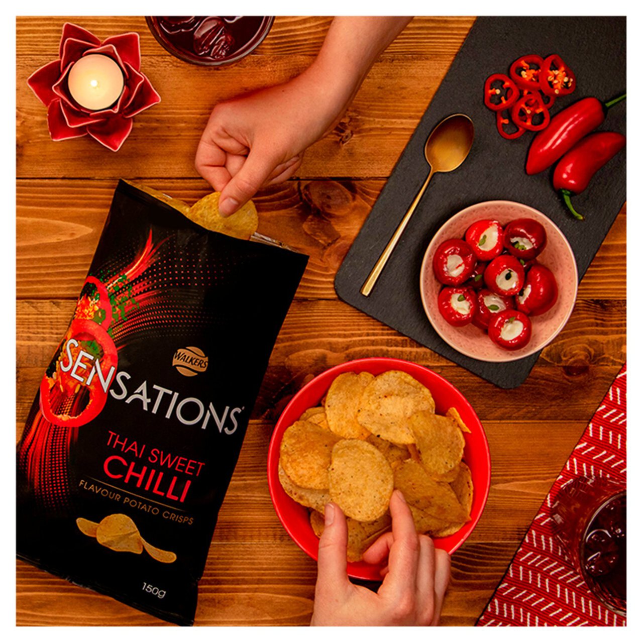 Sensations Thai Sweet Chilli Sharing Crisps 150g | Zoom