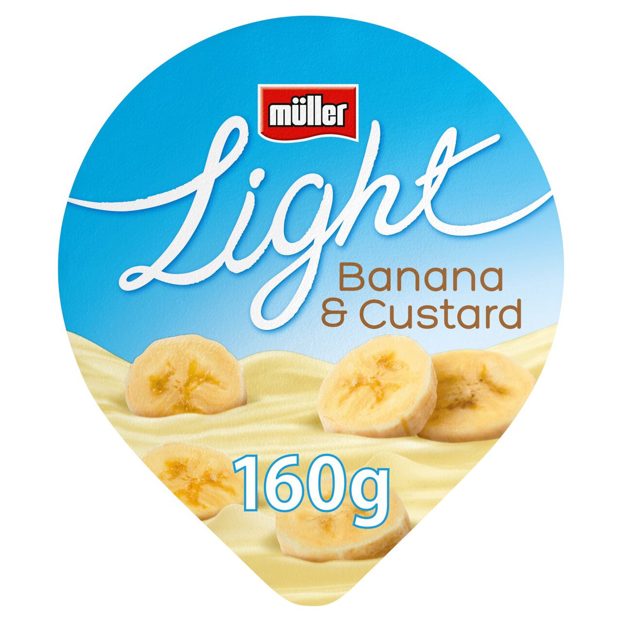 Muller Light Banana and Custard Fat Free Yogurt 160g