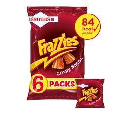 Smiths Frazzles Crispy Bacon Snacks 6 per pack
