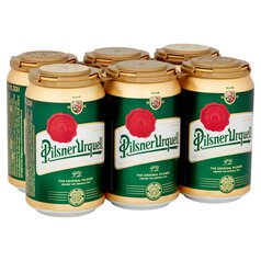 Pilsner Urquell Beer Lager Cans 6 x 330ml