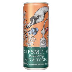 Sipsmith Ready To Drink Gin & Tonic 250ml