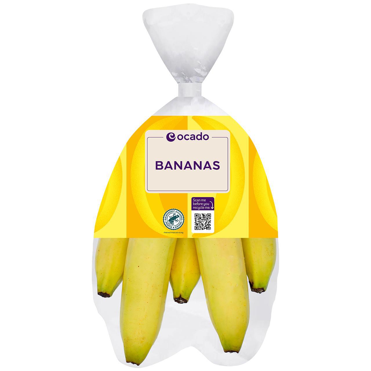 Ocado Rainforest Alliance Bananas 5 per pack