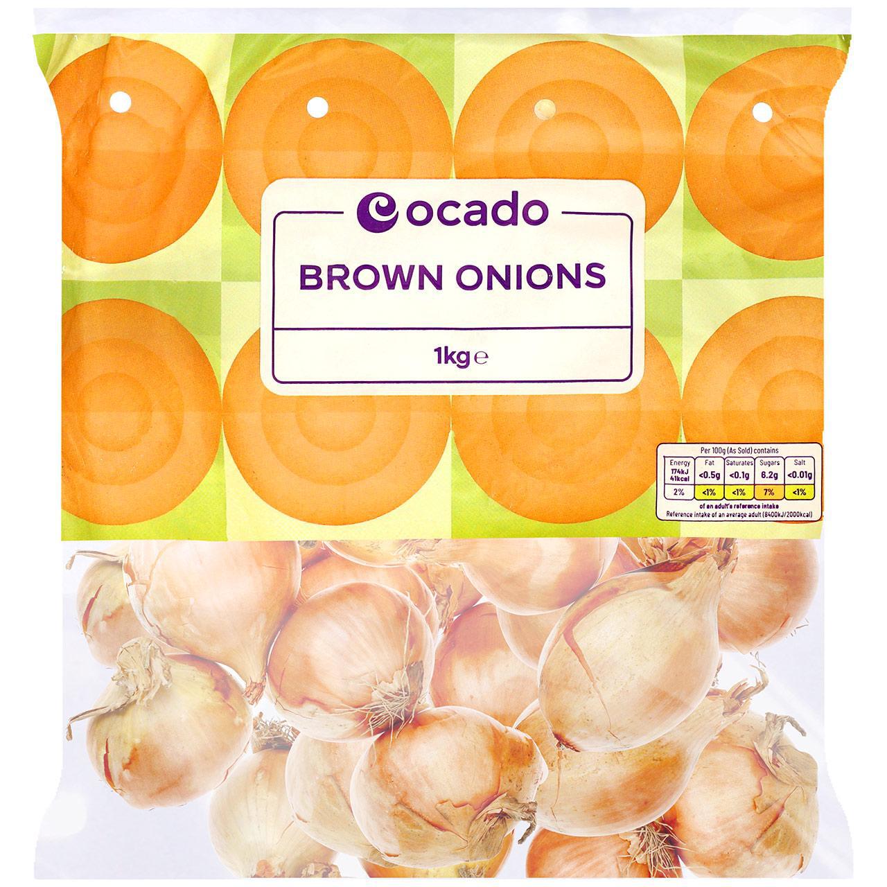 Ocado Brown Onions 1kg