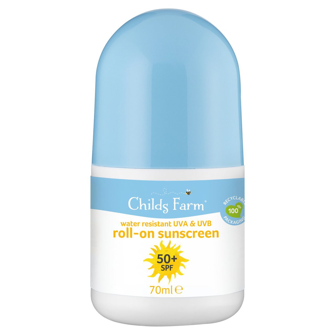 Childs Farm SPF 50+ Roll-On Sun Lotion 70ml