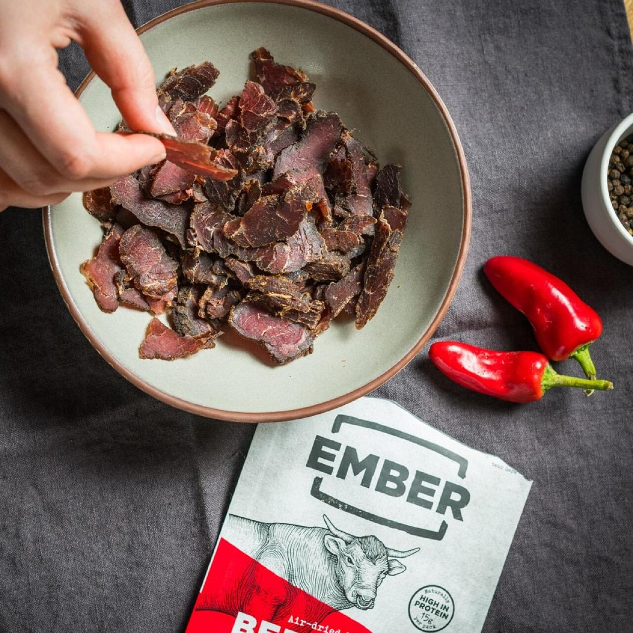Ember Snacks Chilli Flavour Beef Biltong 25g