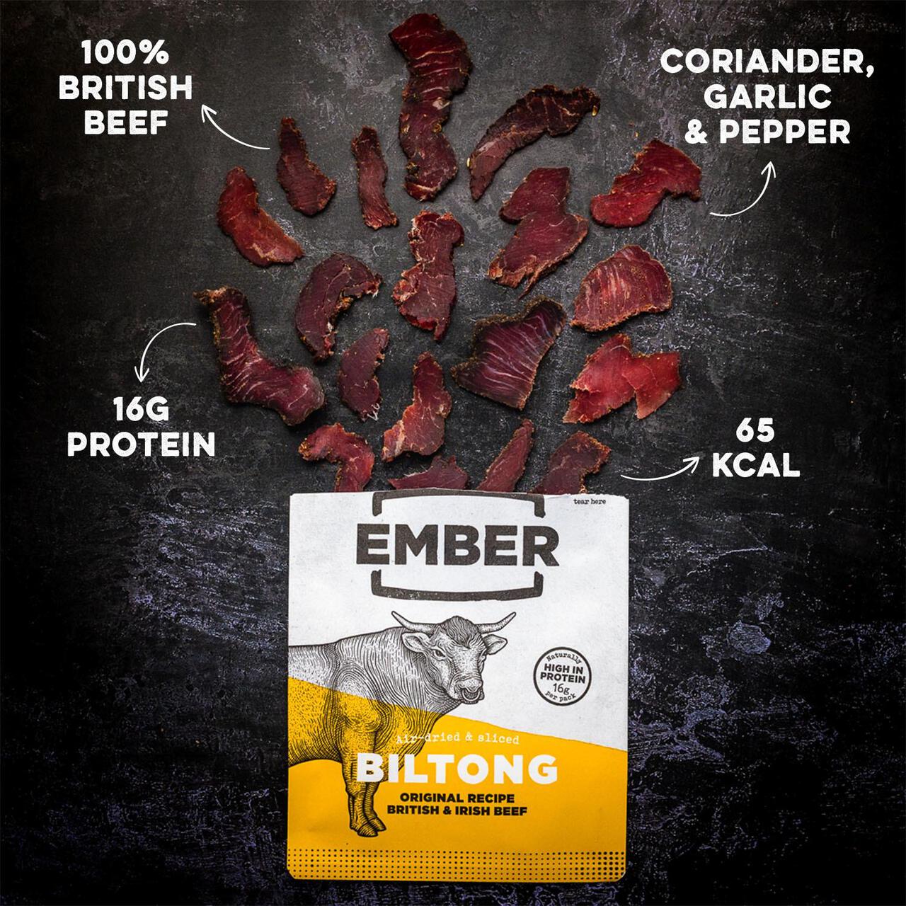 Ember Snacks Original Flavour Beef Biltong 25g