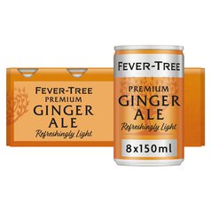 Fever-Tree Refreshingly Light Ginger Ale Cans 8 x 150ml