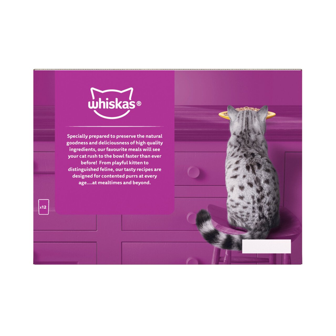 Whiskas 11+ Senior Wet Cat Food Poultry Feasts in Jelly 12 x 85g