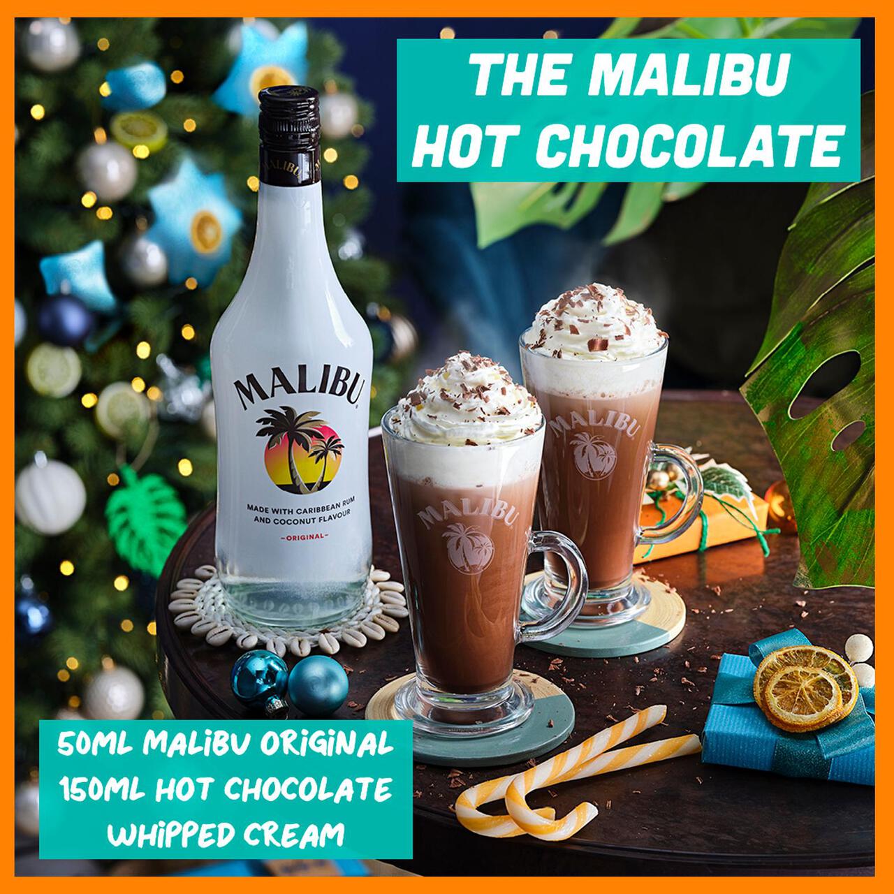 Malibu Original Caribbean White Rum with Coconut Flavour 1l