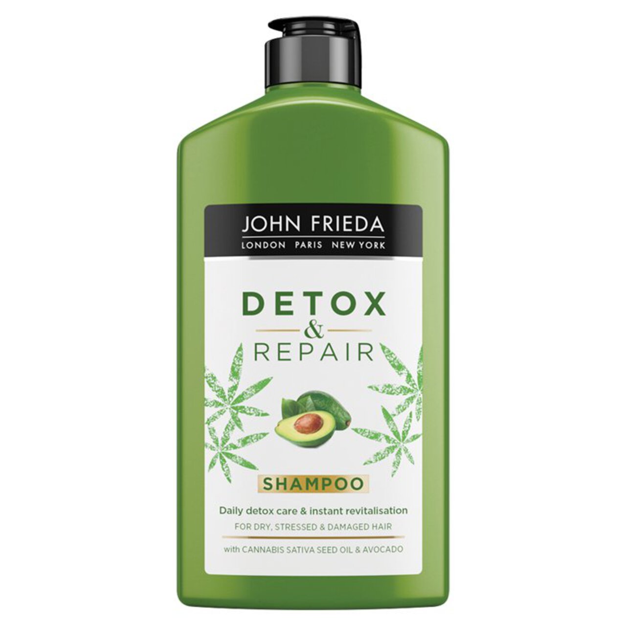John Frieda Detox & Repair Shampoo for Dry, Stressed & Damaged Hair 250ml