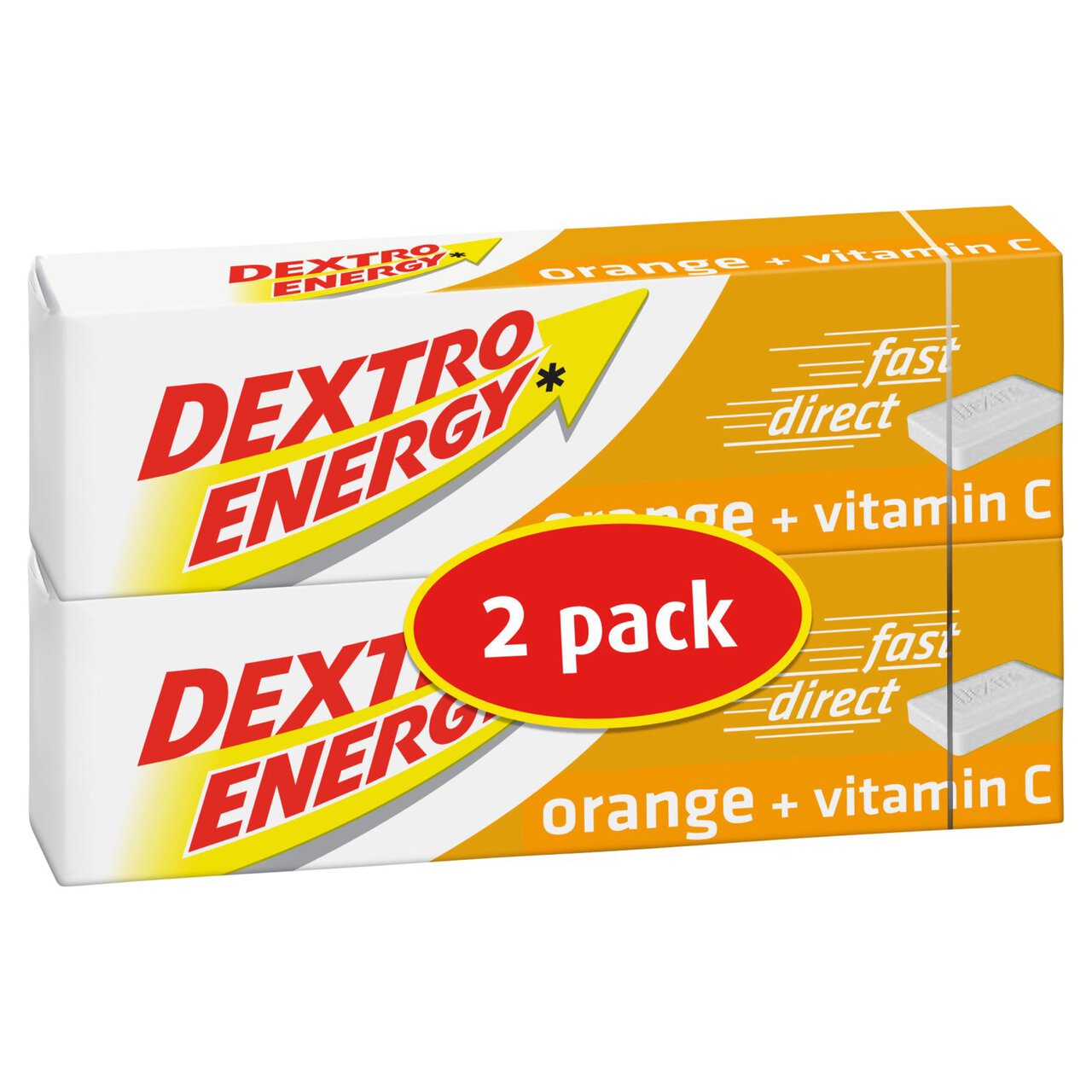 Dextro Orange + Vitamin C Energy Tablets 2 x 14 per pack