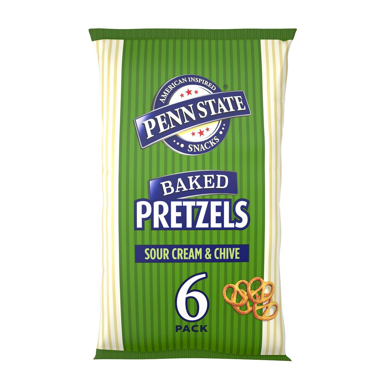 Penn State Sour Cream & Chive Multipack Pretzels 6 Pack 6 x 22g