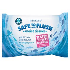 Natracare Safe To Flush Organic Moist Tissues 30 per pack