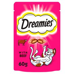 Dreamies Cat Treat Biscuits with Beef 60g 60g