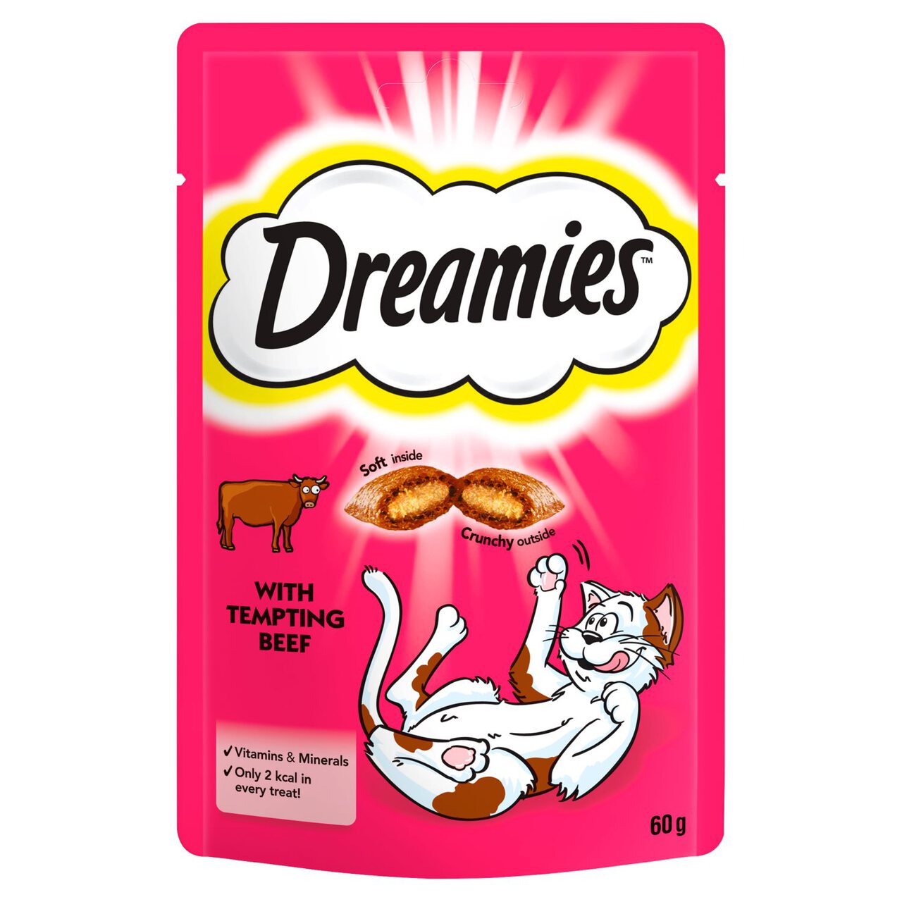 Dreamies Cat Treat Biscuits with Beef 60g