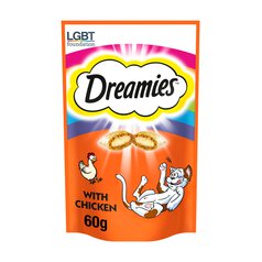 Dreamies Cat Treat Biscuits with Chicken 60g 60g