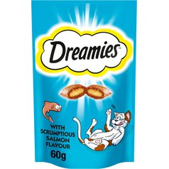 Dreamies Cat Treat Biscuits with Salmon 60g