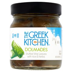 The Greek Kitchen Dolmades, Stuffed Vine Leaves with Rice & Herbs 280g