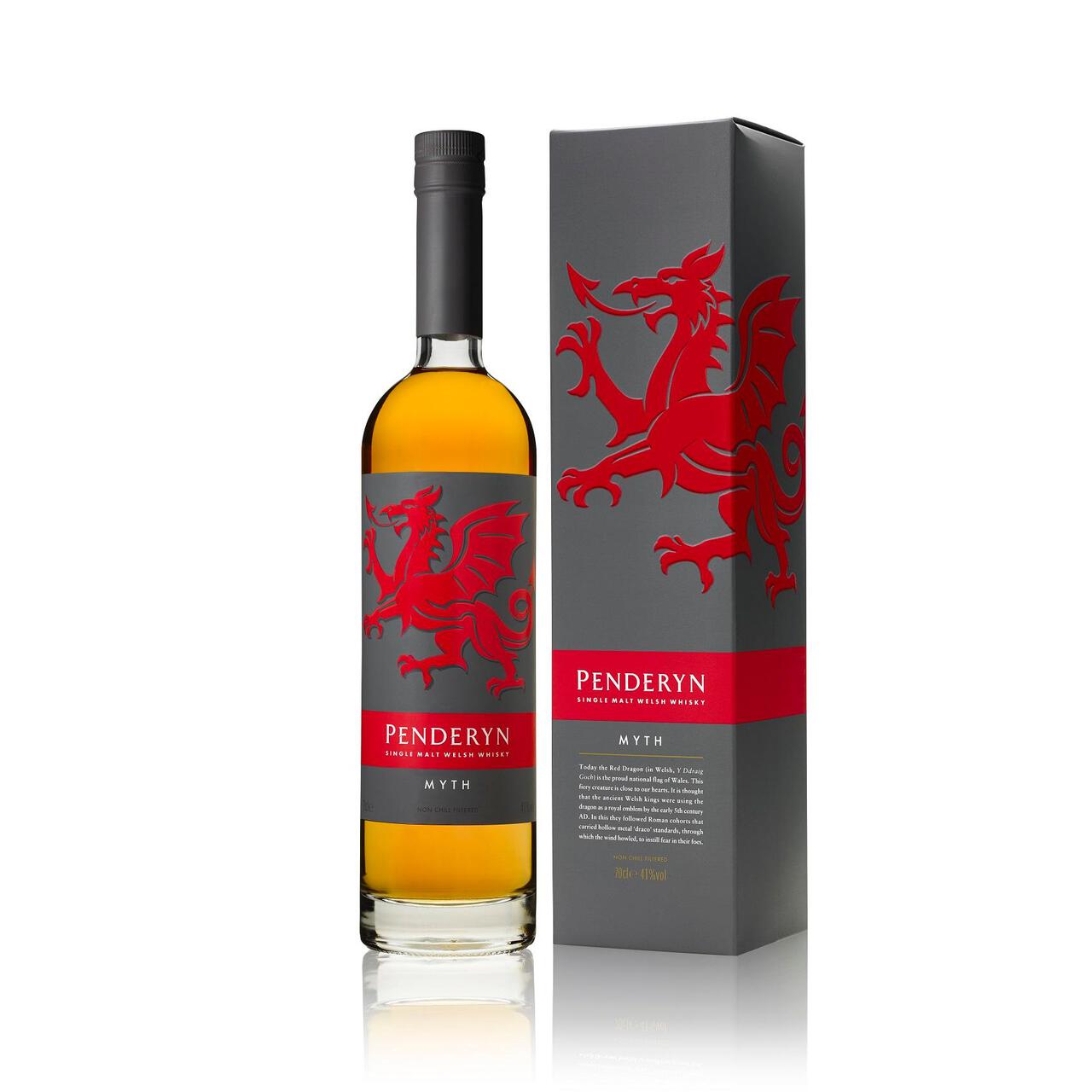 Penderyn Myth Single Malt Welsh Whisky 70cl