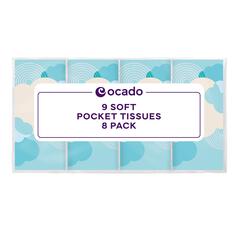 Ocado Soft Pocket Tissues 8 x 9 per pack