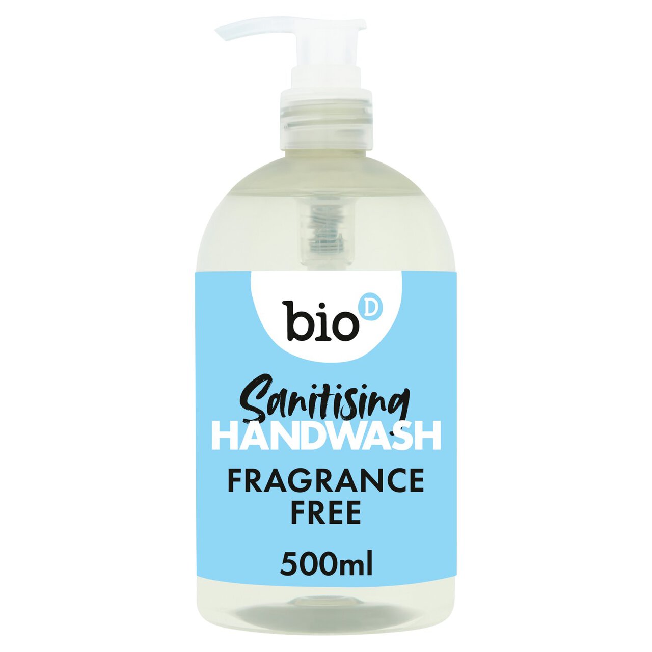 Bio-D Eco Fragrance Free Sanitising Hand Wash 500ml