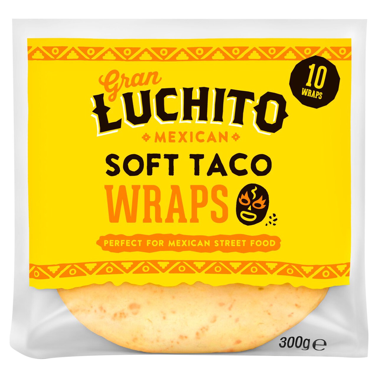 Gran Luchito Soft Taco Shells Tortilla Fajita Wraps 10 per pack