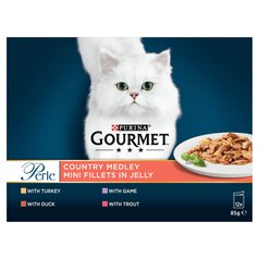 Gourmet Perle Cat Food Pouches Country Medley 12x85g 12 x 85g