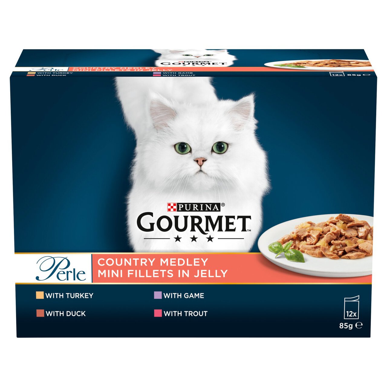 Gourmet Perle Country Medley in Jelly Wet Cat Food 12 x 85g Zoom