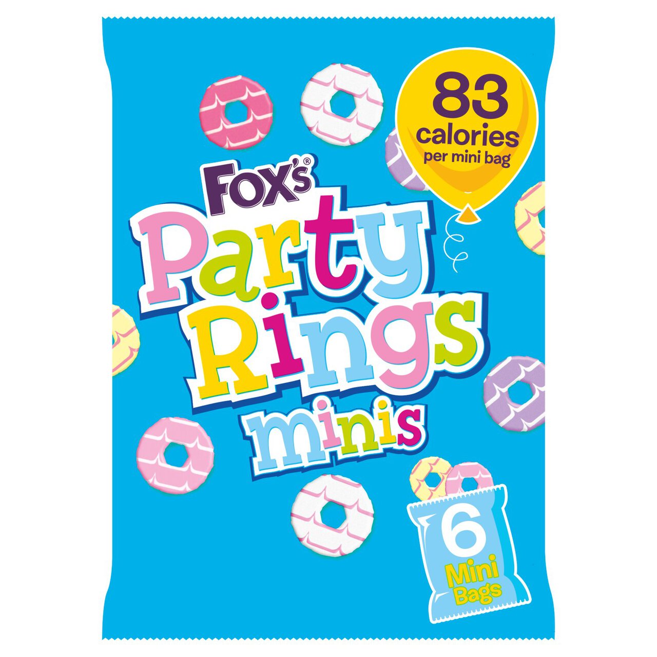 Fox's Biscuits Party Rings Minis 6 pack 126g