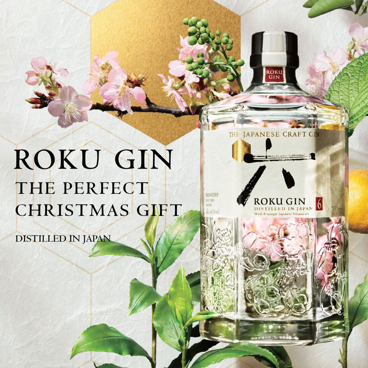 Roku Suntory Japanese Craft Gin 70cl | Zoom