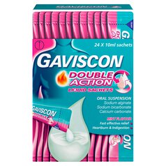 Gaviscon Heartburn & Indigestion Mint Sachets 24 x 10ml