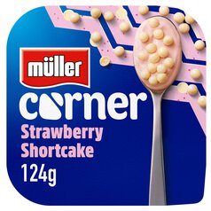 Muller Corner Strawberry Yogurt with White Chocolate Shortcake Balls 124g