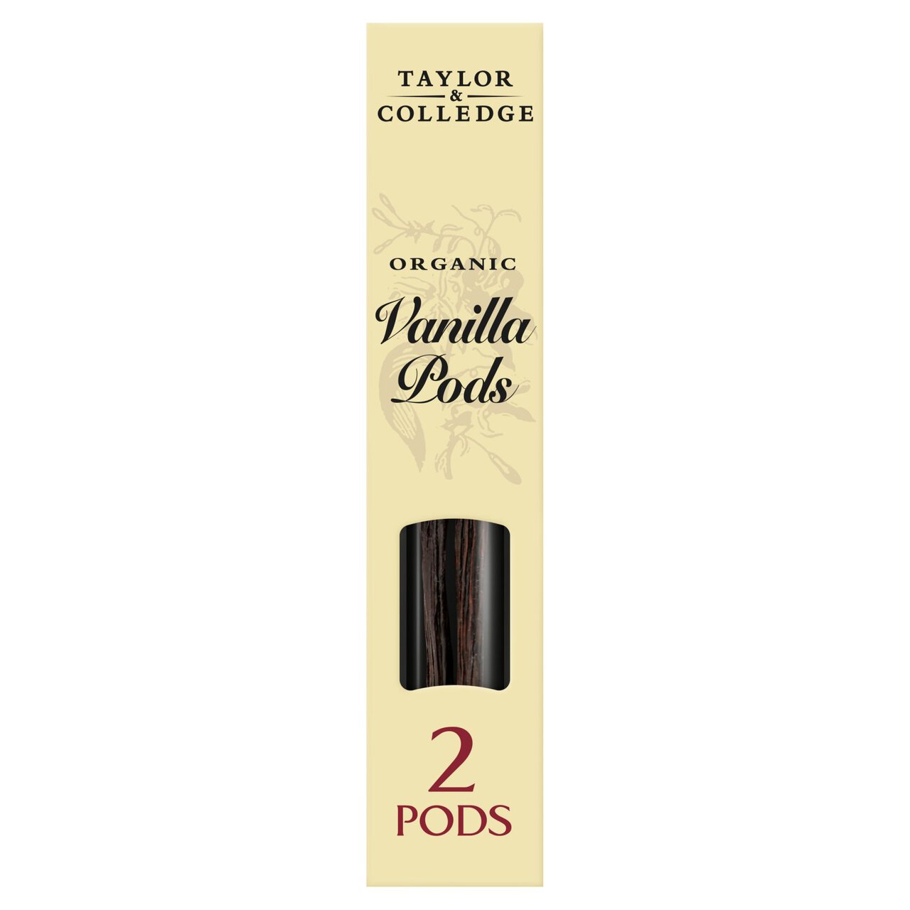 Taylor & Colledge 2 Organic Vanilla Pods 2 per pack