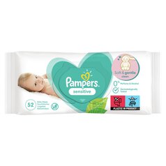 Pampers Sensitive Baby Wipes 52 per pack