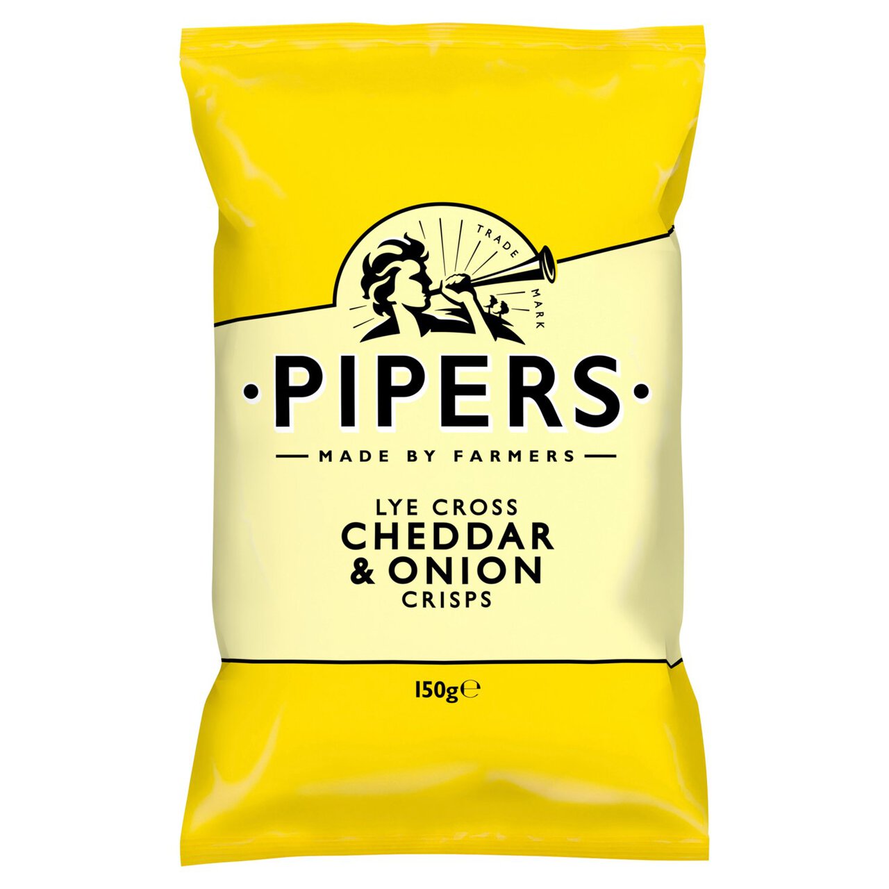 Pipers Lye Cross Cheddar & Onion Sharing Bag Crisps 150g