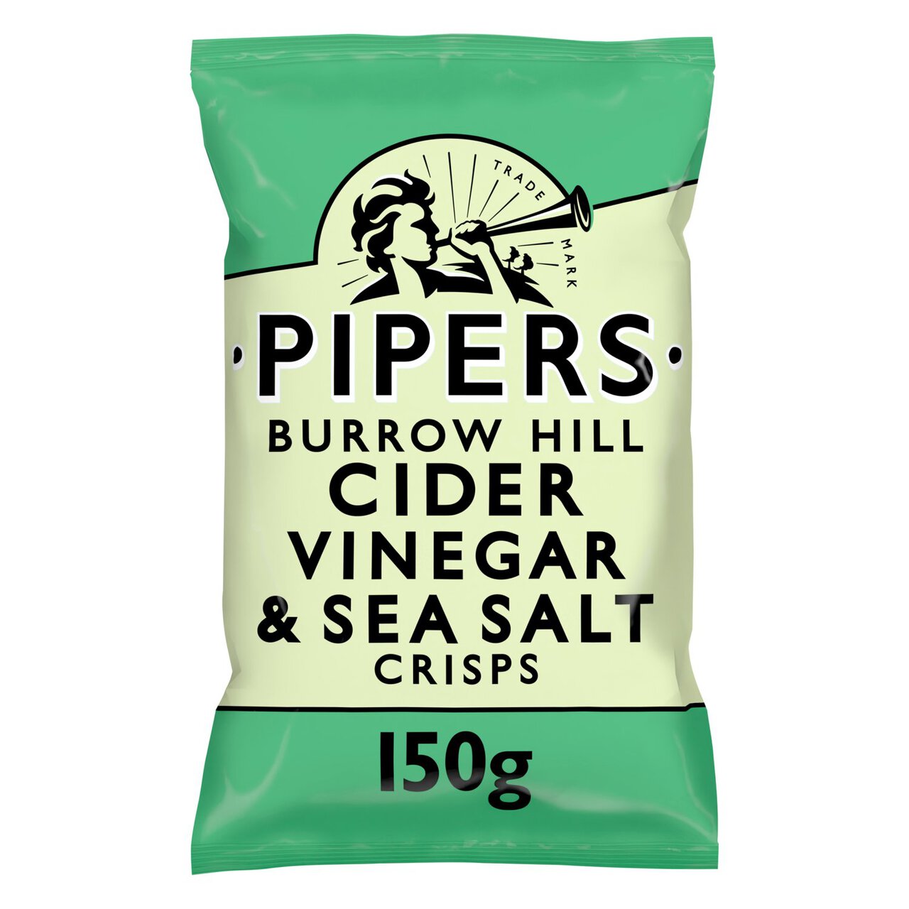 Pipers Burrow Hill Cider Vinegar & Sea Salt Sharing Bag Crisps 150g